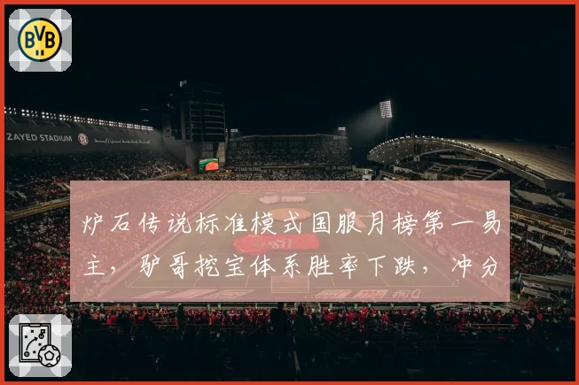 炉石传说标准模式国服月榜第一易主,驴哥挖宝体系胜率下跌,冲分前景几何?